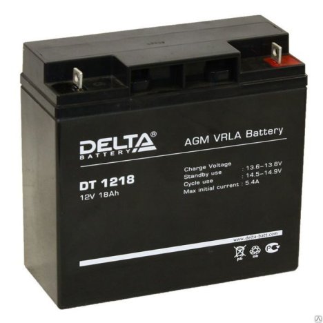Аккумулятор Pb DELTA 12V 18000 mAh