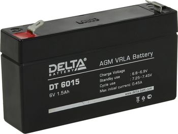 Аккумулятор Pb DELTA 6V 1500 mAh DT 6015