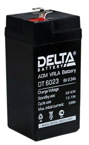 Аккумулятор Pb DELTA 6V 2300 mAh DT 6023