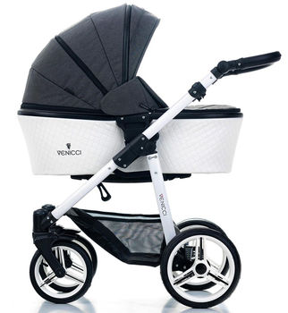 Детская коляска 2 в 1 Venicci Pure Denim Black