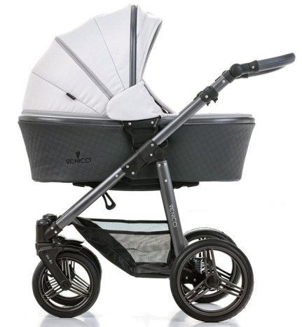 Детская коляска 2 в 1 Venicci Carbo Lux Light Grey