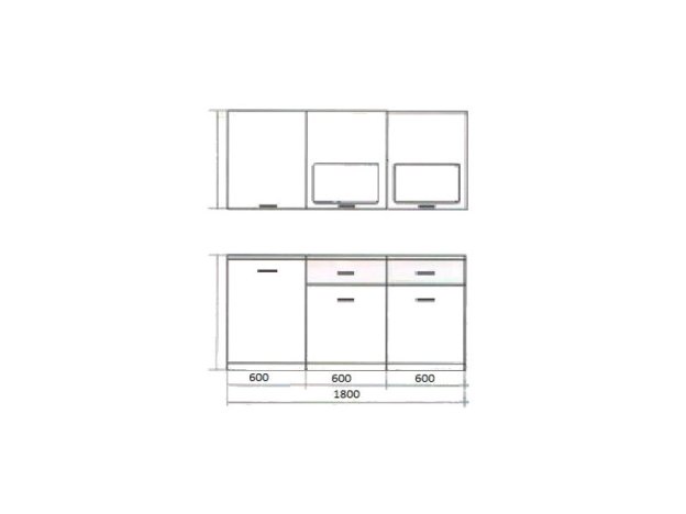 Кухня Венеция Лайм 1800