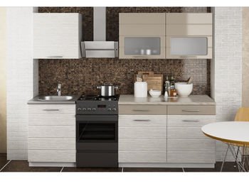 Кухня Венеция МДФ Мокко-Дым 1800