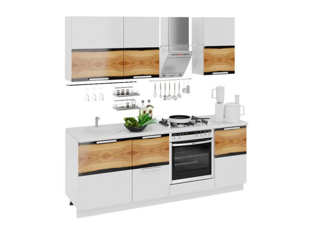 Кухонный гарнитур Фэнтези Вуд 2,1м