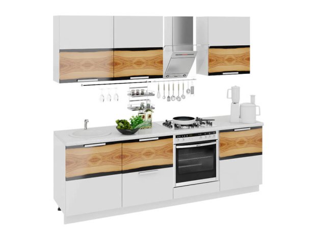 Кухонный гарнитур Фэнтези Вуд 2,4м