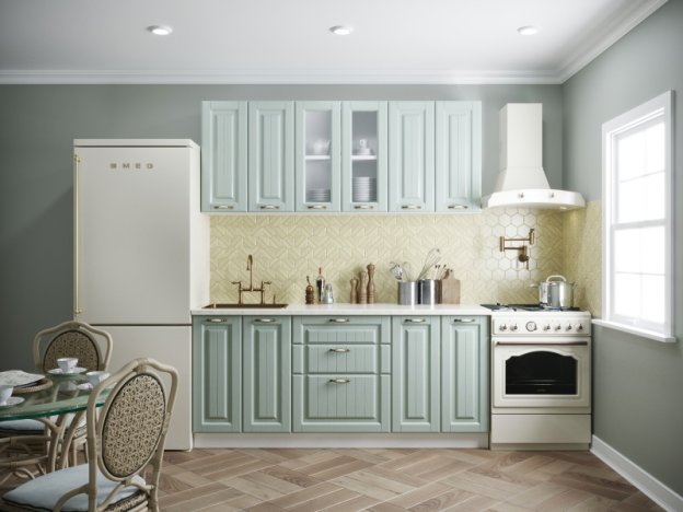 Кухонный гарнитур Кантри 1800 Фисташка